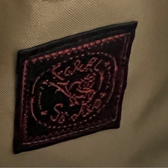 Carlo FALCHI SPORT Gold Herringbone Chain Handle Handbag Wristlet Minibag - Picture 4 of 11